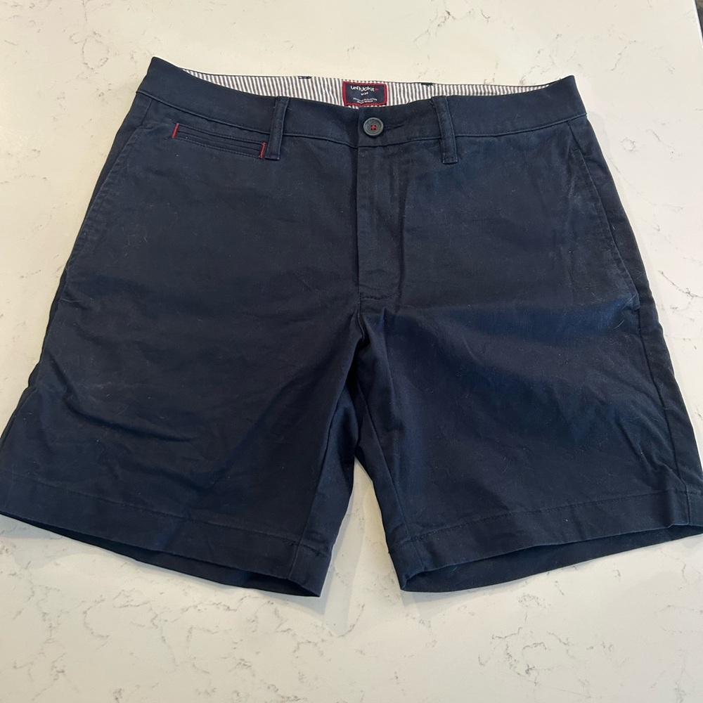 UNTUCKit Dark Blue Men's Flat Front Shorts